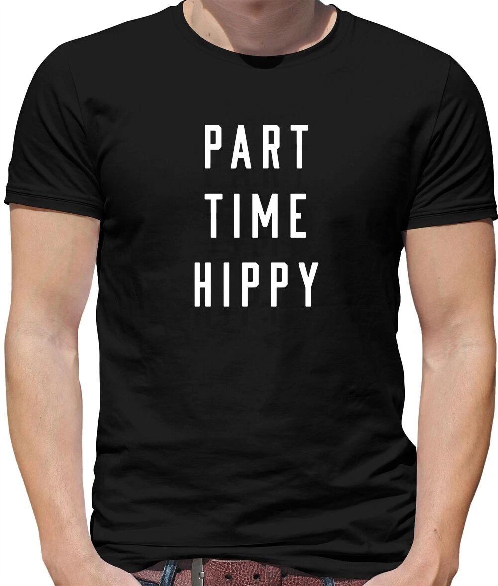 Part Time Hippy Mens T-Shirt - Flower Power - Hippie - 1960s - 60 s - Peace XXXL