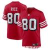 San Francisco 49ers 80 Rice Mens Football Jersey