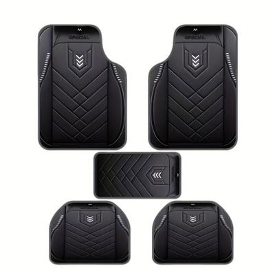 5pcs Car Floor Mats - Anti Dirty and Wear-Resistant Floor Mat, Fit for Most Vehicles, Durable Polyester, Fits for Home & Car Use