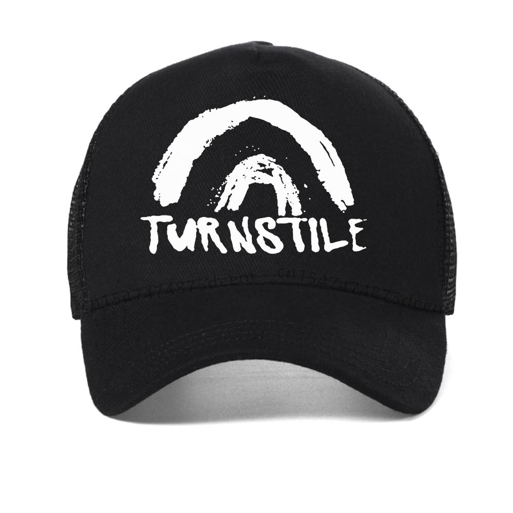 Cappellino da baseball cool con stampa DOUBLE RAINBOW Turnstile Cappellini della band Turnstile Unisex Grafico Rock Cappello casual moda Cappelli parasole traspiranti