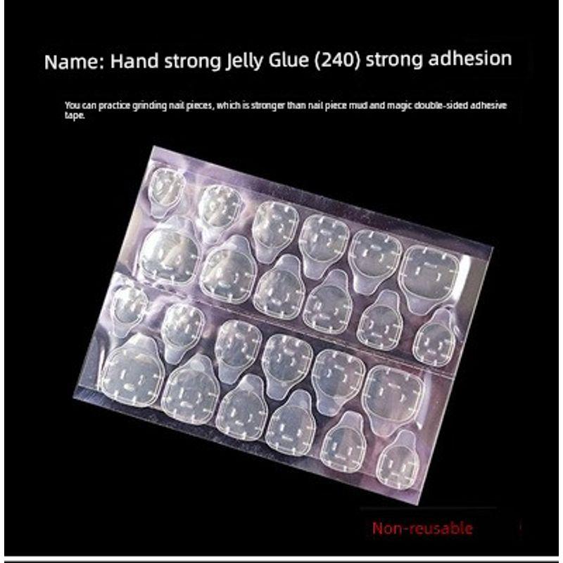 

Высоковязкий ультрапрочный импортный желтый клейкий патч для ногтей Strong jelly gum for hand (240 grains)