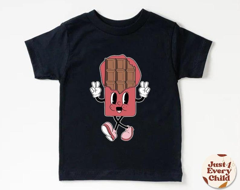 Funny Chocolate Shirt, Valentine s Day Shirt, Kids Tee, T-Shirt For Valentine Day, Kids Valentines Day Gift 100