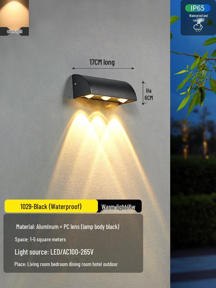 2025 Sleek LED Wall Lamp: Waterproof Bedside, Living Room, Outdoor & Entrance Decor