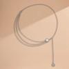 Retro Queen Multi-layer Alloy Body Chain - Exaggerated European & American Style Waist Jewelry for Women