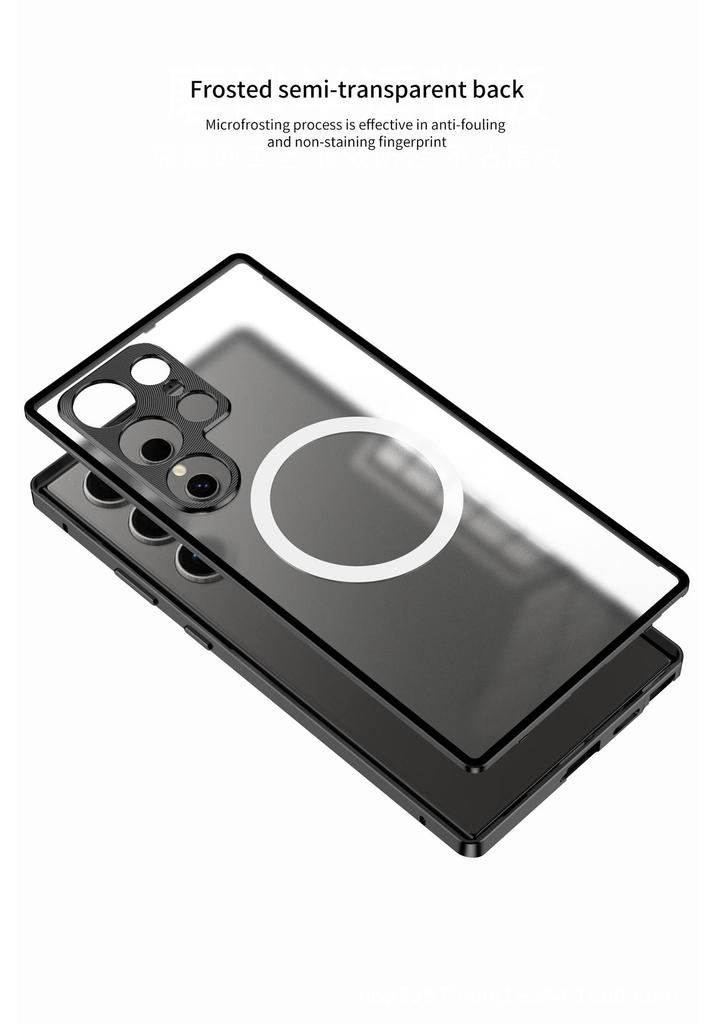Samsung S25Ultra/S25+/S24+ Single-Sided Snap-Button Metal Phone Case