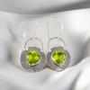 Peridot Gemstone 925 Sterling Silver Jewelry Handmade Earrings1.30" Gift For Her EE-63-8