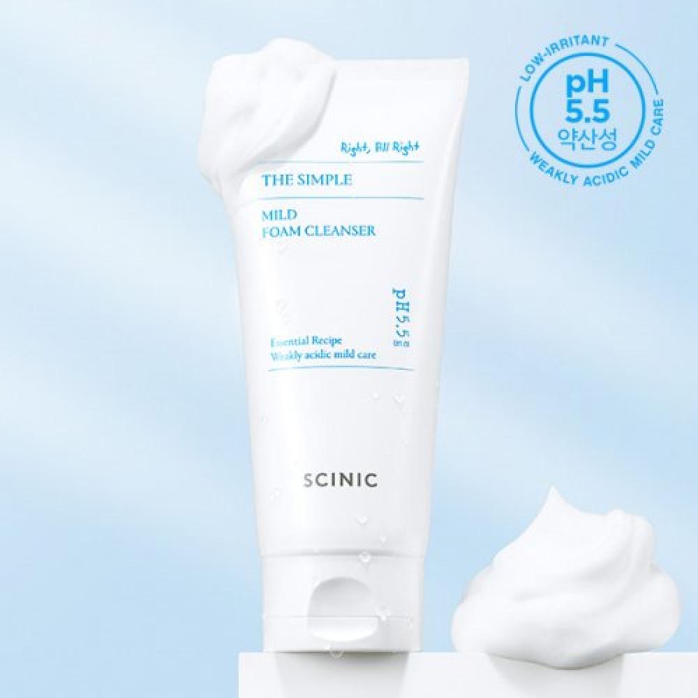Scinic The Simple Mild Mild Mild Foam Cleanser 120ml Simple Form ((C02T0000006029))