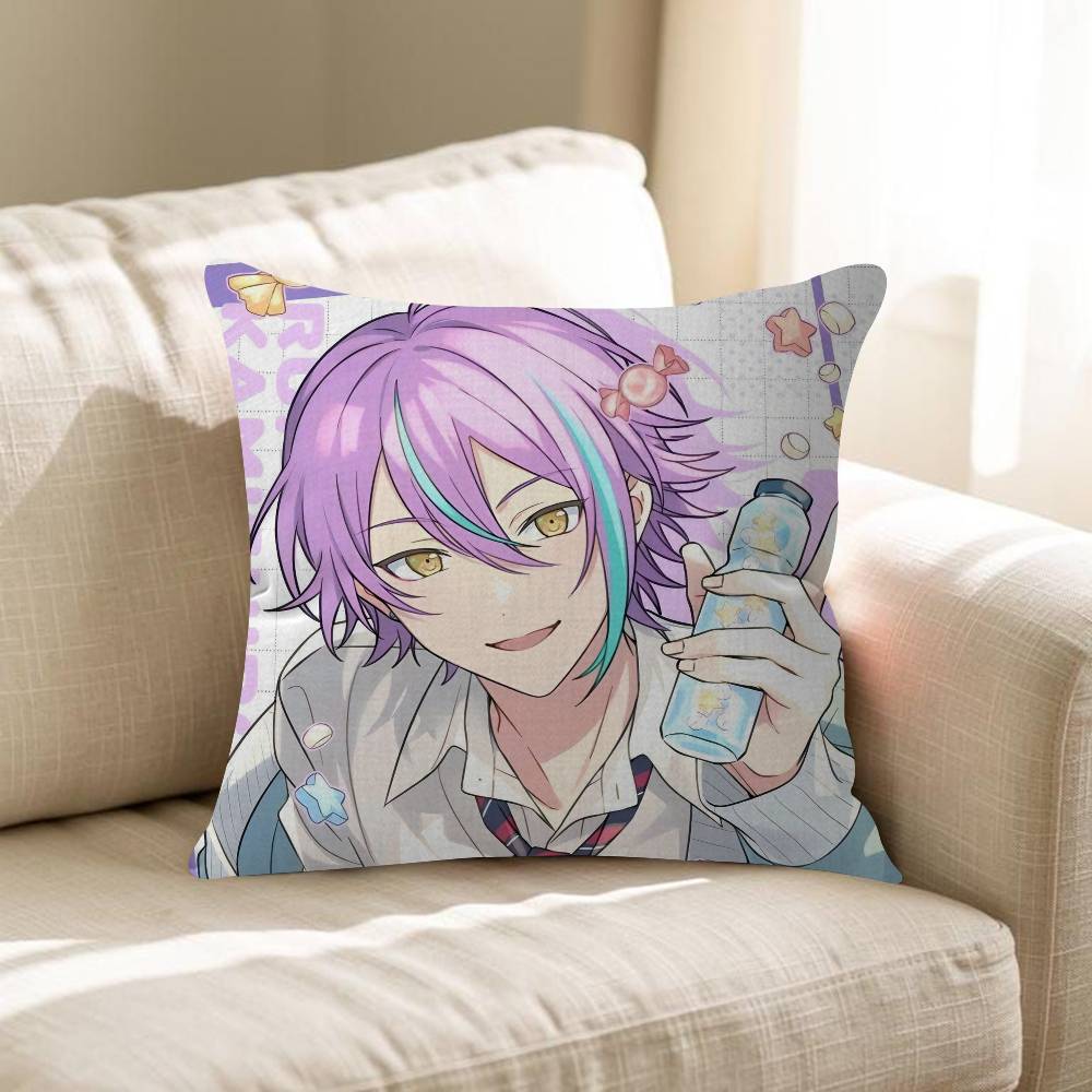 Character Kamishiro Rui PJSK Cushion Cover Car Throw Pillow Case For Sofa Car Christmas Gift
