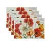 Christmas Linen Table Mats: Festive Print, Stain-Proof & Heat-Resistant
