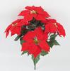 New Poinsettia Bouquet - Christmas Flannel Flower Decoration