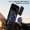 KEYSION Magnetic Phone Case for Infinix Note 60 Ultra 5G Slide Camera Protection Upright Stand 360° Ring Shockproof Back Cover