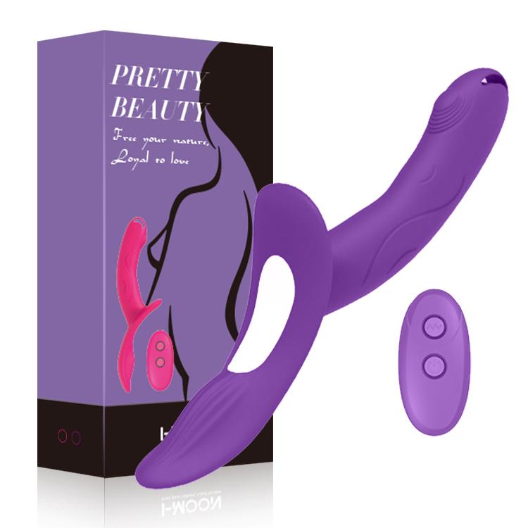 7 Speeds Strapless Strapon Dildo Vibrator Female Double Vibrating G Spot Adult Sex Toys for Women Couple Anal Prostate Massager