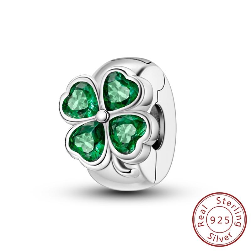 Real Copper Charms Luminous Firefly Butterfly Sunflower Pink Beads Fit Original Bracelet Women Birthday Diy Jewelry