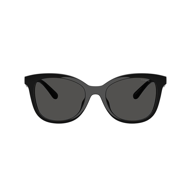Coach 8419U Lightweight Luxury Large Frame Ultra-Light Square Sunglasses Unisex sunglasses Black 0HC8419U-500287 55,500287 Black Frame with Gray Lens