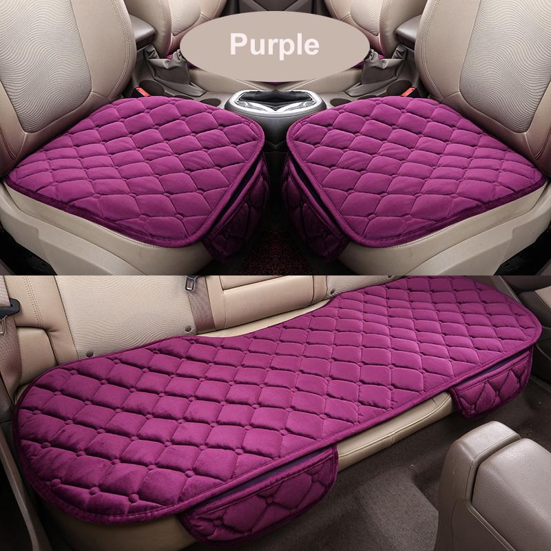 Winter Car Seat Cover Universal Front Rear Seat Pad Vehicle Auto Seat Cushion Car Seat Protector Seat Covers Pair of Covers