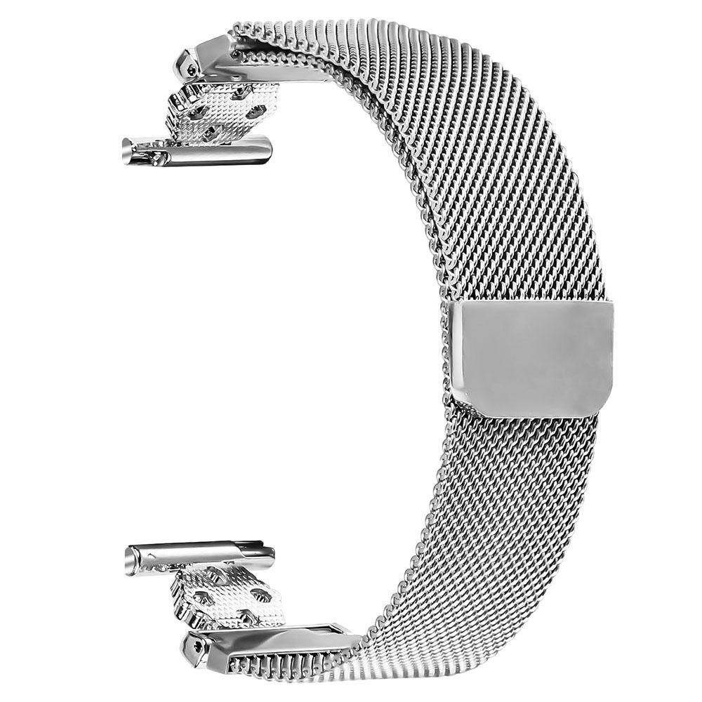 For Samsung Galaxy Watch4 40mm/44mm Milanese Band Flower Stainless Steel Magnetic Mesh Watch Strap