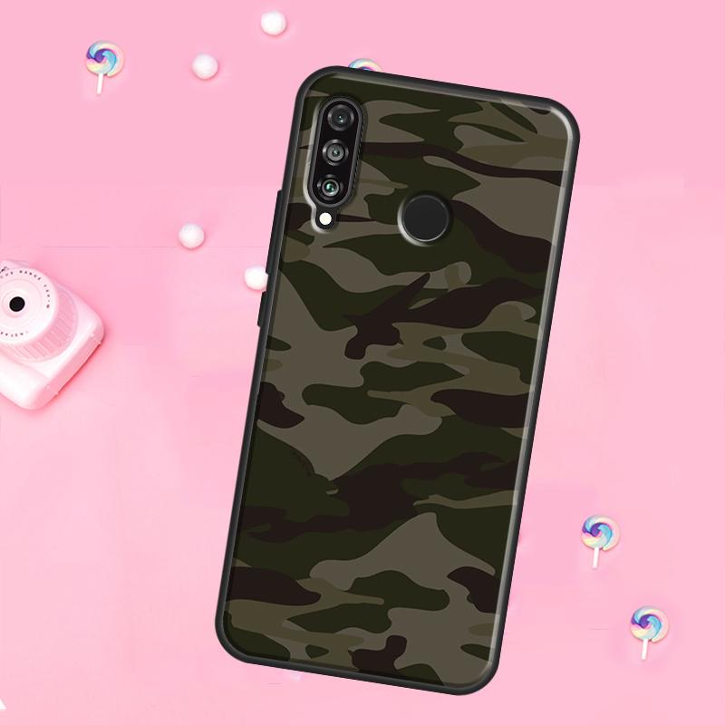 Military Army Camouflage For Huawei Nova 11 Pro 10 9 SE Y70 Y60 Y90 Y61 Y91 Y73 Y72 12s 12i 11i 8i P30 P40 Lite Case