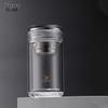 YUZUN 230ML Double-Layer Borosilicate Glass Tea Cup with Infuser