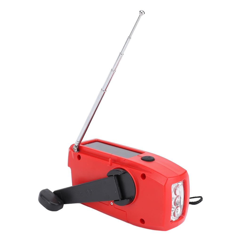 Emergency Hand Crank Radio with LED Flashlight AM FM NOAA Portable Weather Radio with 2000mAh Battery USB D Solar Power for Camping
