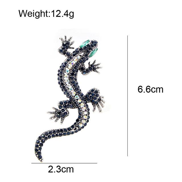 Crystalline Lizard Brooches Adorable Fashionable Stylish Animal Pins Summer For Women Shining Jewelry Kids Accessories Good Present GiftCute Jewelry