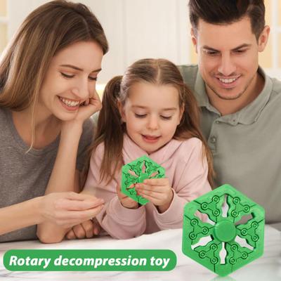 Extendable Fidget Spinner Toy Stress Anxiety Relief Bistable State Gyro Portable Travel Fingertip Bifurcation Gyroscope Sensory Spinning Toy
