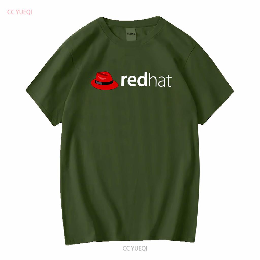 Linux Redhat Liebhaber T-Shirt Pinguin Tux Open Source OS Männer Jugend Mädchen Frauen T-Shirt Mehr Farben und Größen Vintage Gewaschen Bequem