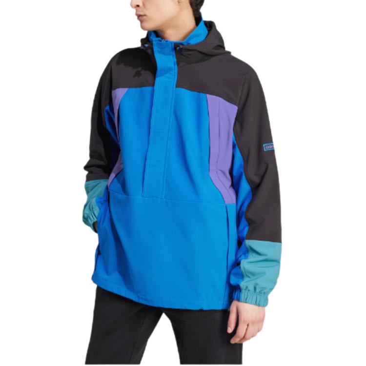 adidas Originals Color Block Anorak Blue JF2854
