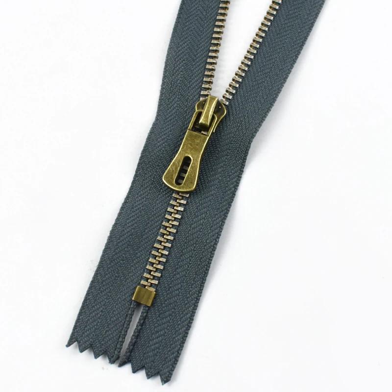 1-10Pcs 15-30cm 5# Metal Zippers Close-end Auto-lock Zipper for Pocket Jeans Backpack DIY Garment Sewing Repair Zip Accessories