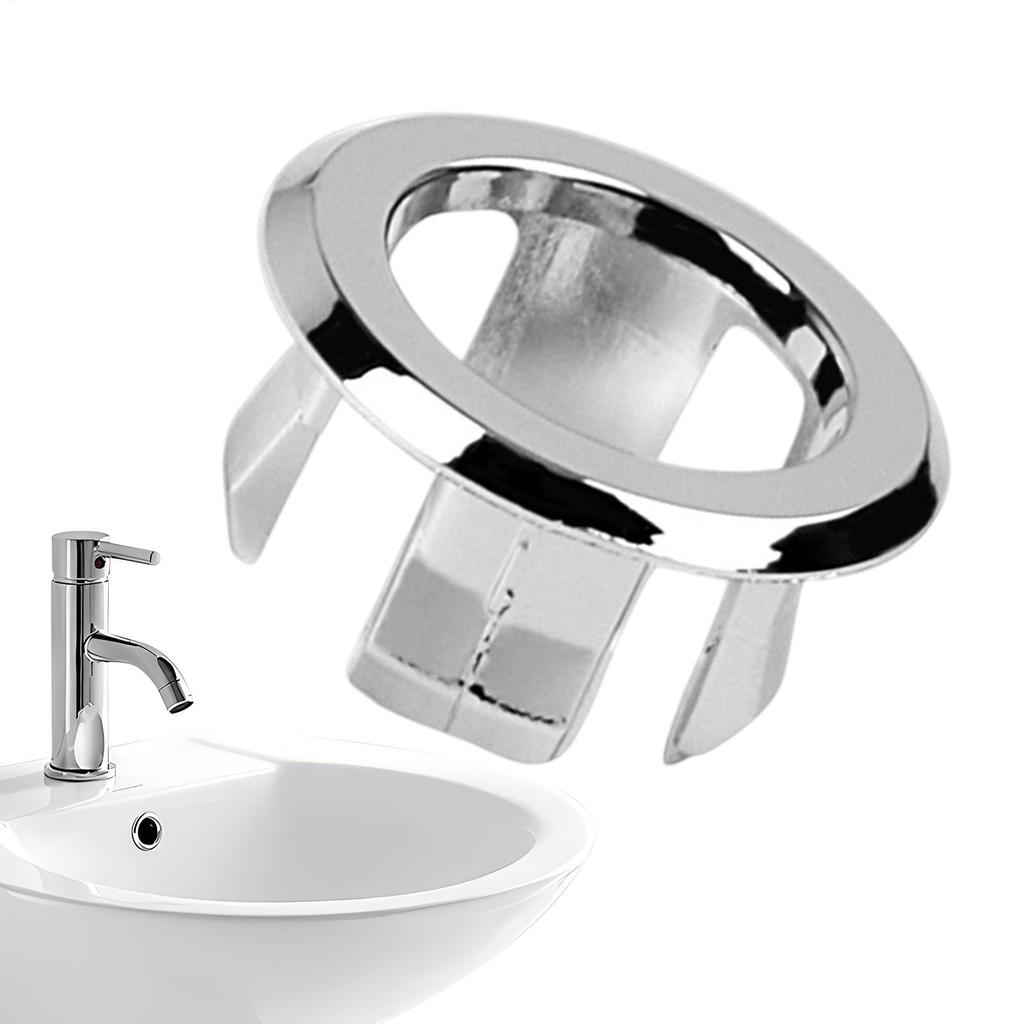 1PC Sink Overflow Cap Sink Basin Overflow Trim Ring 22-24mm Double Layer Vanity Sink Overflow Cap For Kitchen Sink