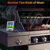 Color Touch Screen Digital Food Temperature Gauge Cooking Meat Thermometer with Dual Temperature Probe, Digital Oven