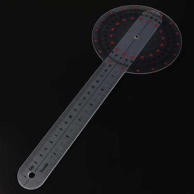 Plastic Goniometer 360 Graden Transparante Hoekliniaal Fysio Goniometer Hoek