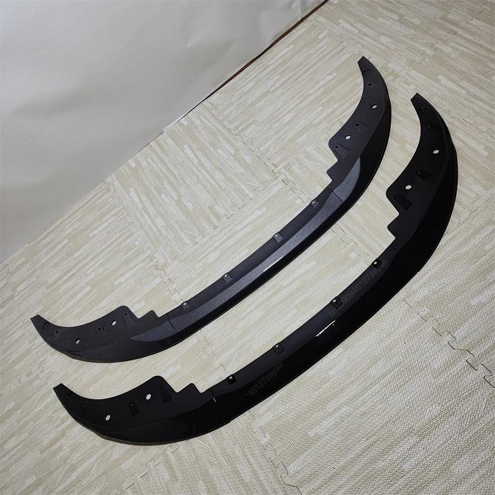 Car Front Bumper Lip Spoiler Canard Splitter Diffuser For BMW 4 Series G22 G23 M-Sport 2020-2024+ Bodykits Tuning Gloss Black