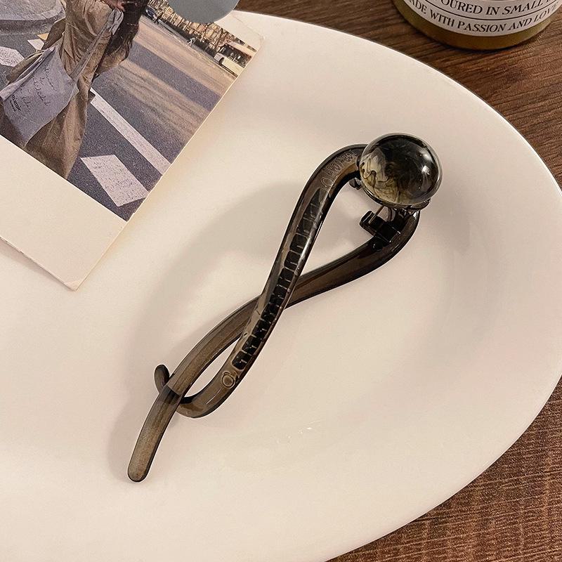 2024 Elegant Korean-Style Hairpin: Large Twist Duckbill Clip for Half-Tied Updos