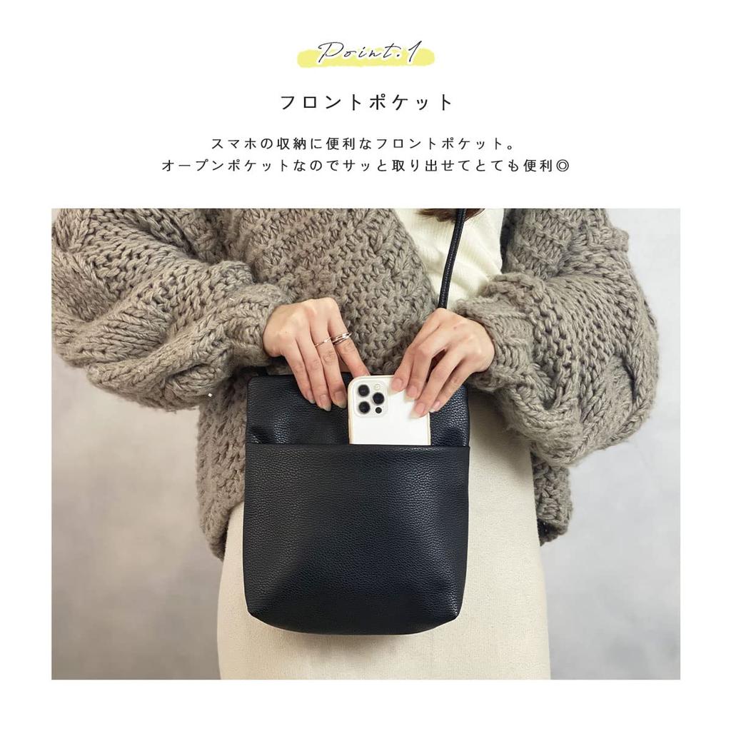 Gisele Women's Shoulder Bag with Smartphone Pouch, Lightweight, with Zipper Pocket, Perfect for Commuting, Outings, and Leisure (Black)