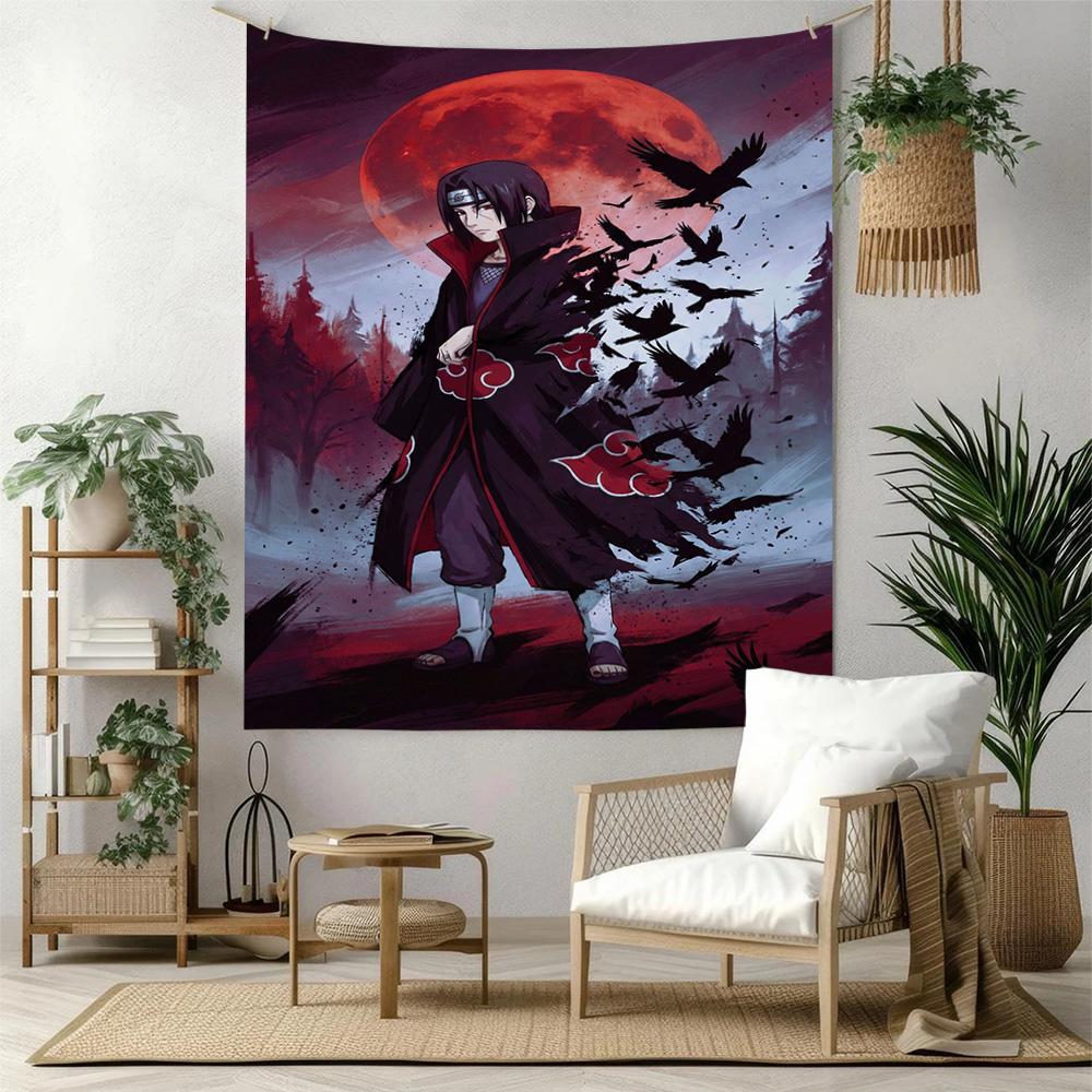 Naruto Retro Tapestry Retro Boho Perfect for Dorm Wall Balcony Reading Corner All Season Hand Painted Style Gift for Birthday