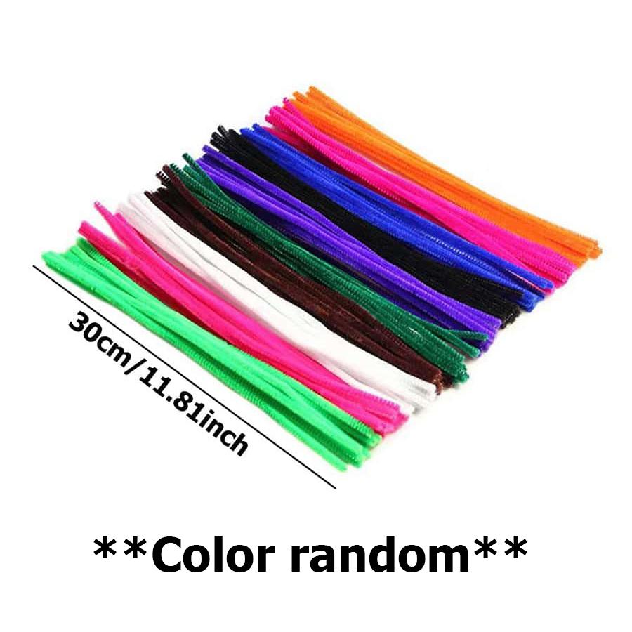 200pcs 30cm Soft Felt Sticks - Multicolor Handmade DIY Materials for Sewing, Scrapbooking & Art Craft Accessories