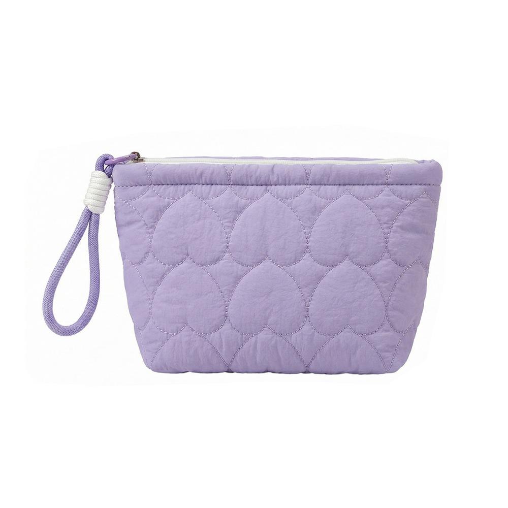 Large Capacity Portable Cosmetic Bag Solid Color Women Wash Pack Handheld Cosmetic Case Portable