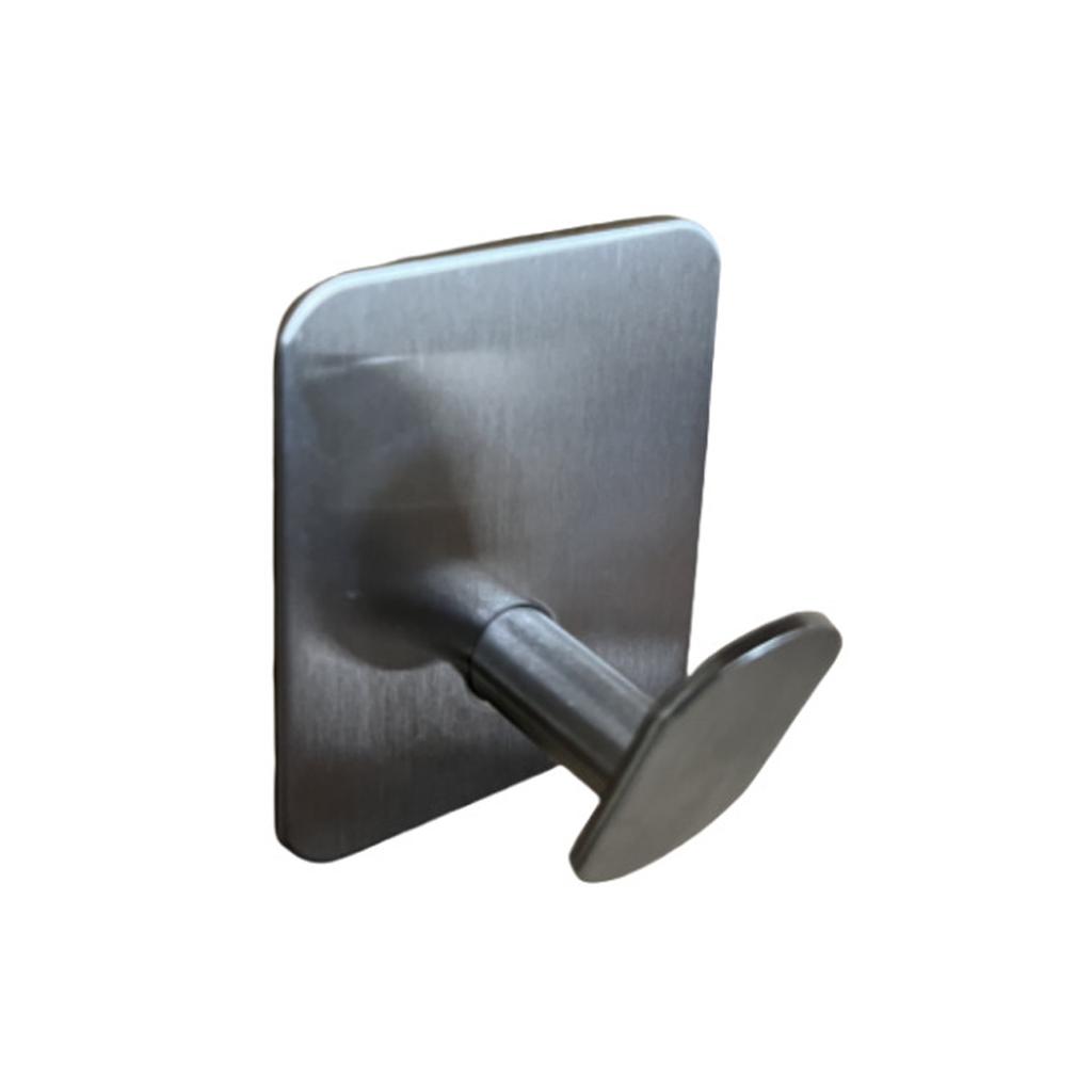 Multipurpose Sturdy Stainless Steel Adhesive Hook Without Drilling Installation Bathroom Kitchen Supplies Daily Use