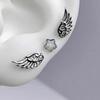 New Fashion Wings Stainless Steel Ear Bone Nail Shiny Trendy Earring For Women Accessory