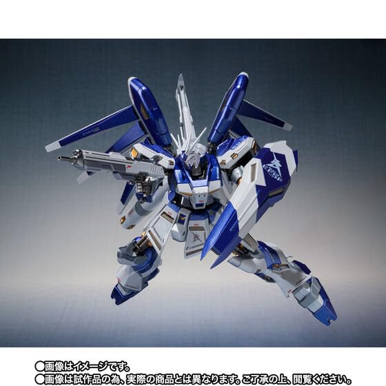 METAL ROBOT SPIRITS Hi-v Nu Gundam AMURO's SPECIAL Color Counterattack Approximately 140mm ABS PVC Painted Movable Action Figure