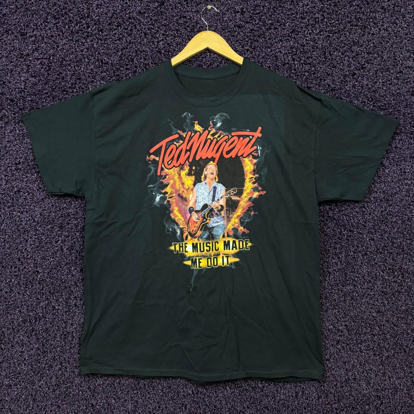 Ted Nugent The Music Made Me Do It 18 Tour Dates T-Shirt XL M