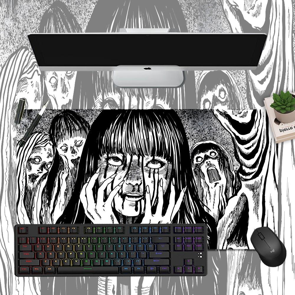 Junji Ito Tomie Kawakami Anime Mousepad Boy Pad Natural Rubber Gaming Mousepad Desk Mat Size For Gameing World Of Tanks CS GO Ze