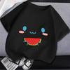 2025 T-shirt MINISO Vêtements pour enfants Anime Filles T-shirt Dessin animé Mélodie Kuromi Été Mignon Haut Coton Enfants Manches Courtes