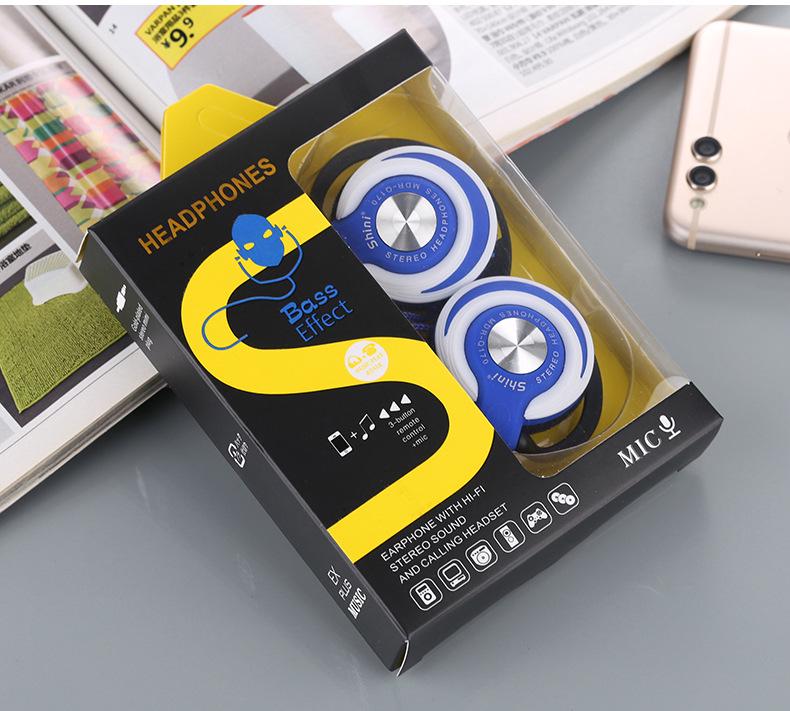 Universelle Heavy-Bass-Ohrhörer für MP3/MP4, Mobiltelefone, Computer und Sport.