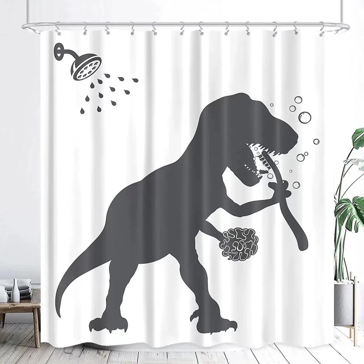 

Funny Cat Shower Curtain Fun Animal in Bathtub with Fish Cloth Fabric Shower Curtain Hilarious Pet Bathroom Decor Set with Hooks 90x180cm-35x70in