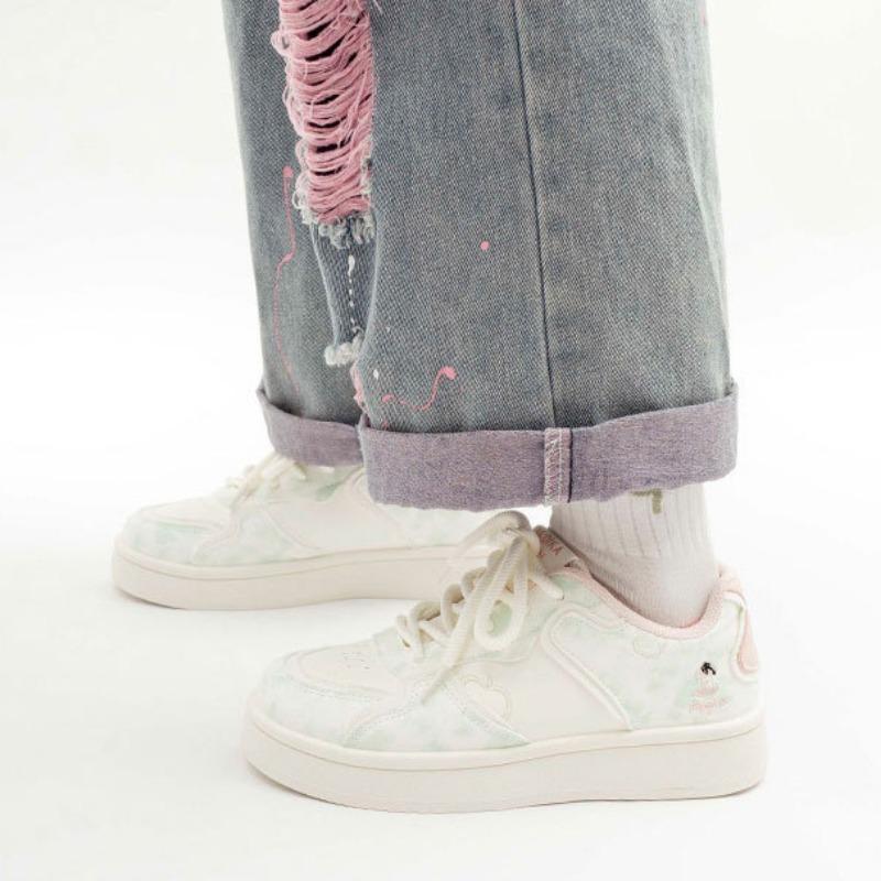 Student Sports Shoes Fashionable Casual Women's Shoes Thick-soled Versatile White Shoes