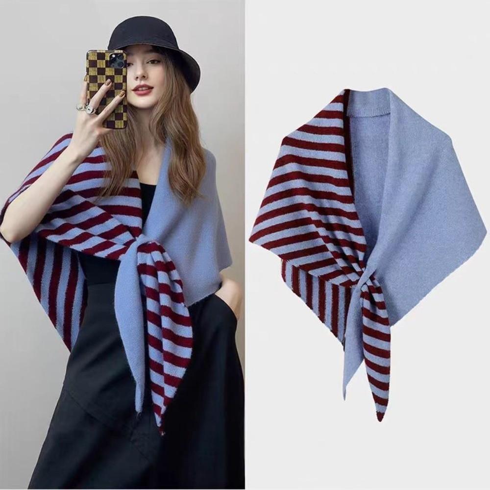 Knitted Triangular Scarf Warm Wool Scarf New British Triangle Scarf  Winter