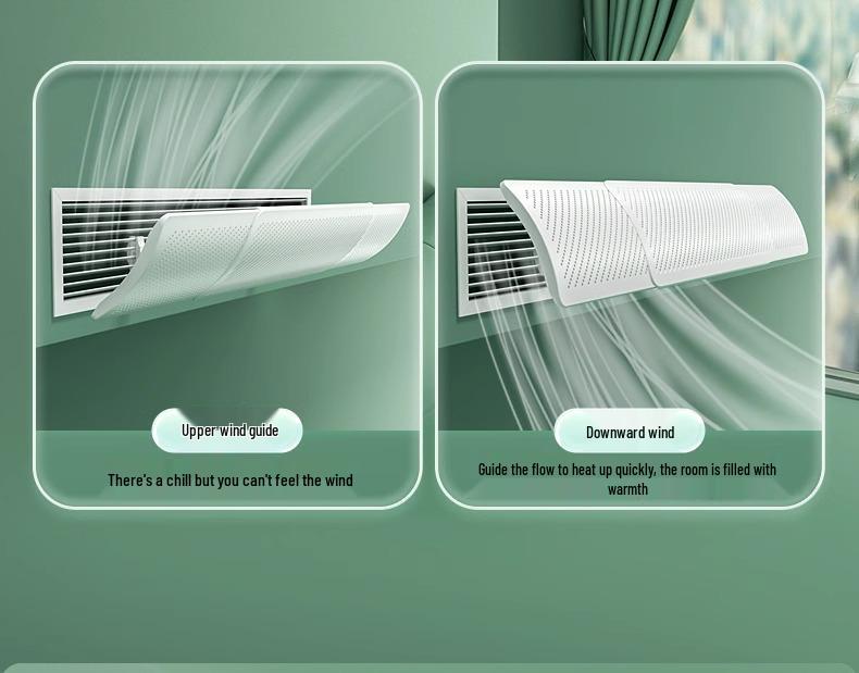 Universal Air Conditioner Deflector: Anti-Direct Blow Office Air Guide
