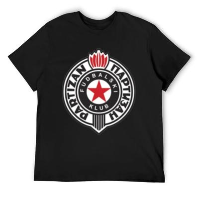 FK Partizan Belgrade Heraldry T-Shirt for a Boy Blue Archive Vintage Baggy Shirts Mens Big and Tall T Shirts