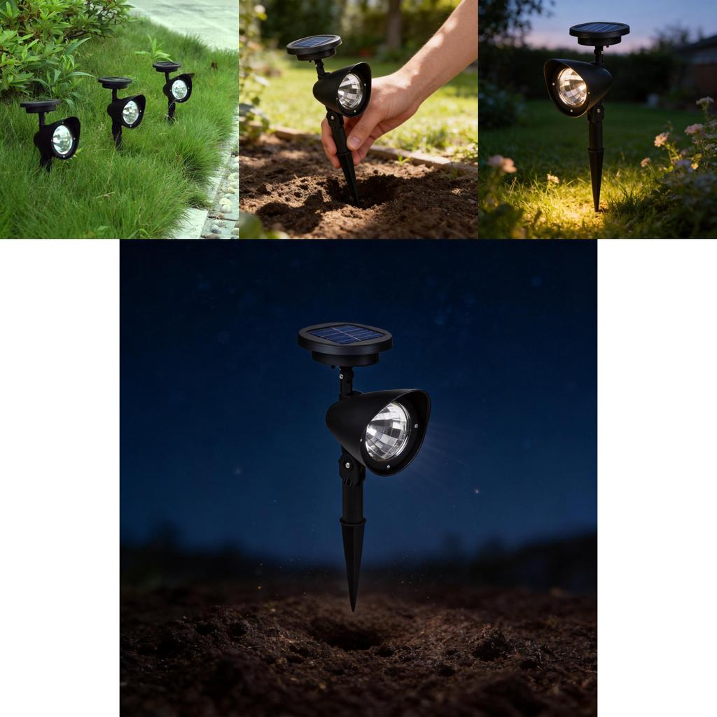 Outdoor Solar Lawn Lights With Waterproof Design For Garden Pathway Illumination